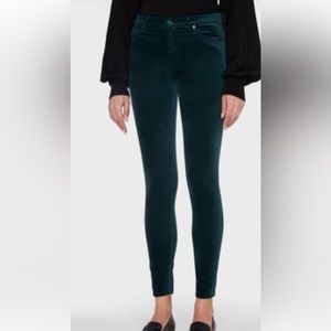 Jen7 by seven for all mankind green velvet jeans size 8